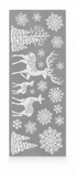 Glitter Snowy White Window Cling Decorations
