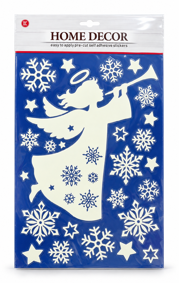 Glow in the Dark Christmas Window Clings