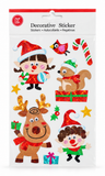 Laser Wiggly Eyes Christmas Character Stickers