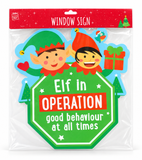 Christmas Character Window Sign