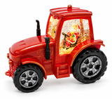 LED Musical Glitter Swirl Santa Tractor