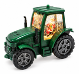 LED Musical Glitter Swirl Santa Tractor