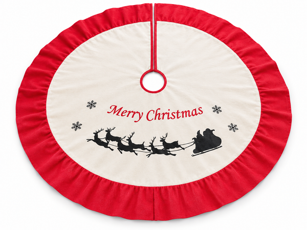Printed Christmas Tree Skirt 100 cm