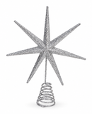 Glitter Metal Starburst Tree Topper – 20cm