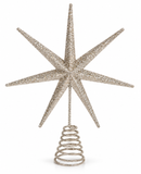 Glitter Metal Starburst Tree Topper – 20cm
