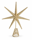 Glitter Metal Starburst Tree Topper – 20cm