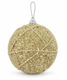 Glitter String Christmas Bauble 80 mm