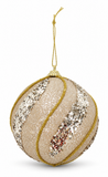Glitter Swirl Christmas Bauble 100 mm