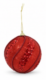 Glitter Swirl Christmas Bauble 100 mm
