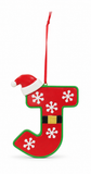 Santa-Style Alphabet Hanging Ornament