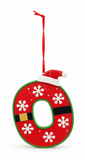 Santa-Style Alphabet Hanging Ornament