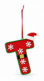 Santa-Style Alphabet Hanging Ornament