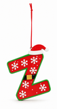 Santa-Style Alphabet Hanging Ornament