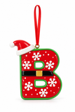 Santa-Style Alphabet Hanging Ornament