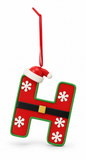 Santa-Style Alphabet Hanging Ornament