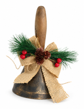 Vintage Santa Handbell – 10cm