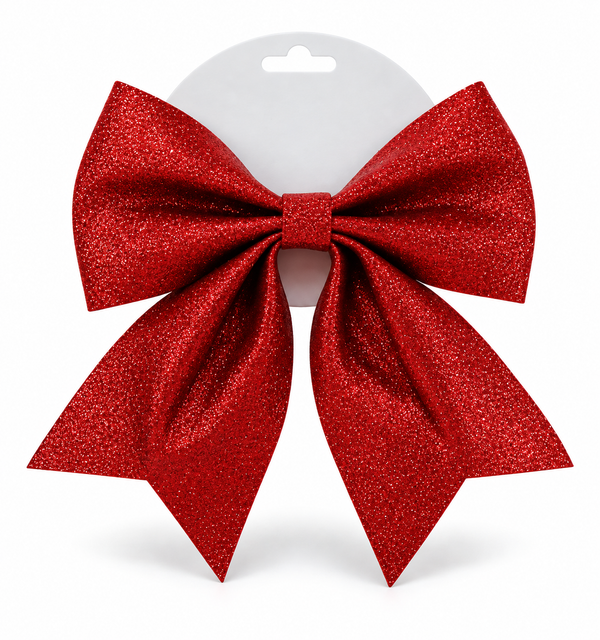 Red Sparkle EVA Christmas Bow