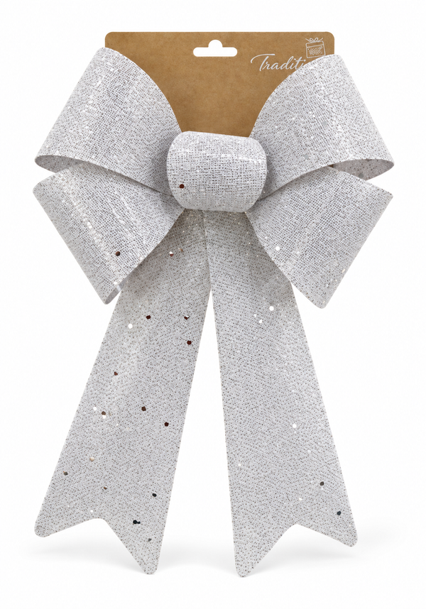 Large Glitter Mesh Christmas Bow