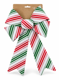 Large Christmas Candy Stripe Bow