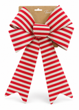 Large Christmas Candy Stripe Bow