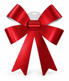 Jumbo Metallic Christmas Bow