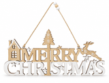 Merry Christmas Hanging Sign – 30 cm