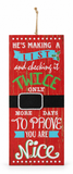 Retro Christmas Countdown Wall Plaque