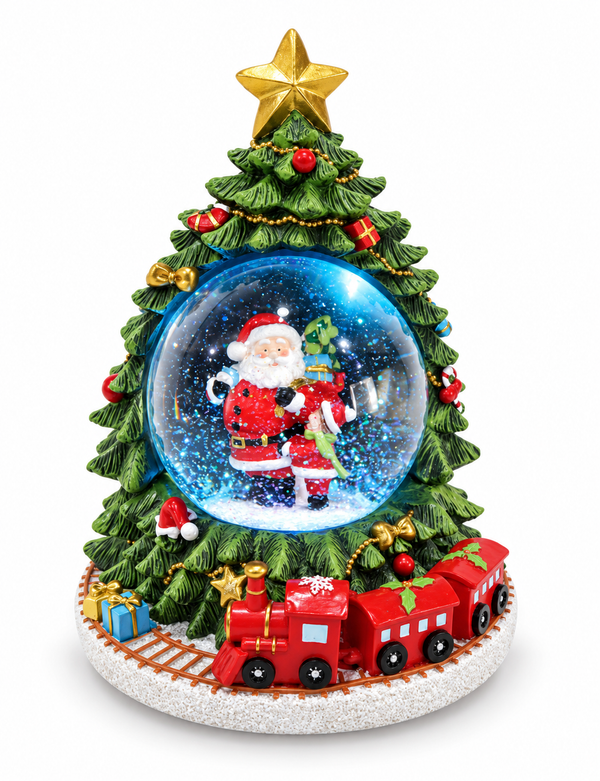 LED Musical Christmas Tree Snow Globe – 100 mm