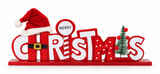Red & White Christmas Table Sign