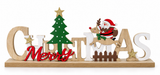 Santa & Sleigh Christmas Table Sign