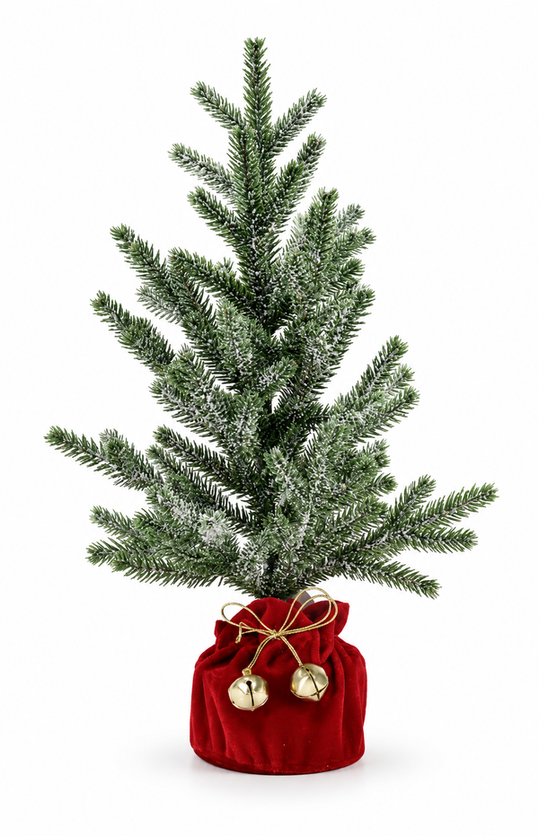Potted Christmas Tree with Bells