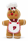 Fleece Gingerbread Christmas Figurine