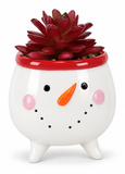 Christmas Ceramic Potted Succulent – 10cm