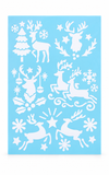 Christmas Snow Spray Stencil