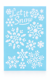 Christmas Snow Spray Stencil