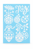Christmas Snow Spray Stencil