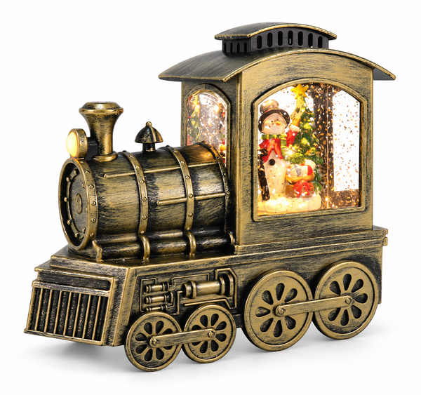 LED Musical Glitter Swirl Train Engine
