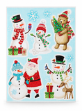 Merry Mix Glitter Christmas Window Clings