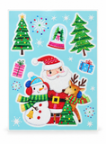 Merry Mix Glitter Christmas Window Clings