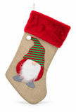 Vintage Gnome Christmas Stocking