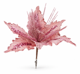 Sequin Poinsettia Clip – 32cm