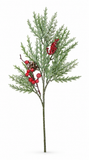 Icy Glitter Foliage Spray – 48cm