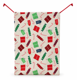 Colourful Canvas Christmas Sack - 70 x 50 cm