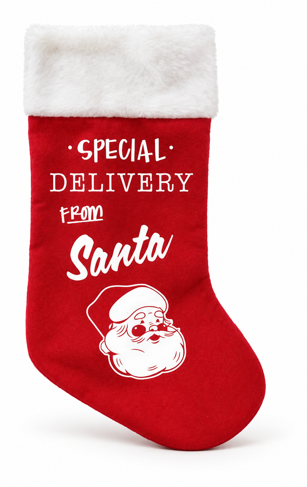 Santa Special Delivery Christmas Stocking - 50 cm