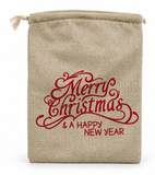 Vintage Christmas Gift Sack - 30 x 40 cm