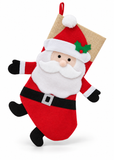 Santa and Gnome Christmas Stocking - 47 cm