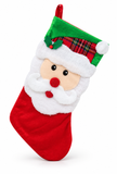 Santa and Gnome Christmas Stocking - 47 cm
