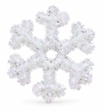 Tinsel Snowflake Plaque – 32 cm