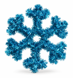 Tinsel Snowflake Plaque – 32 cm