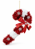 Tinsel Candy Cane Decoration – 37 cm